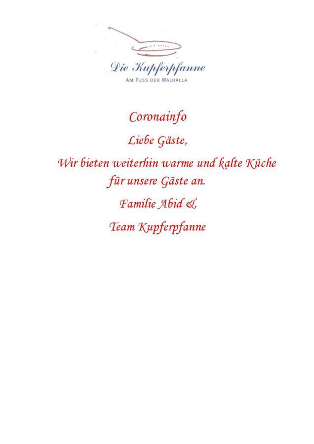 Hotel "Die Kupferpfanne" Donaustauf Exterior foto